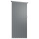 Magazie de grădină, gri, 180,5x97x209,5 cm, oțel galvanizat