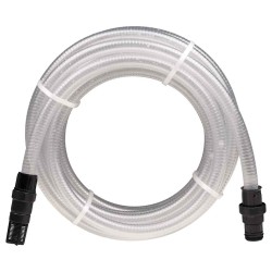 Furtun de aspirație cu conectori pvc transparent 1" 10 m pvc