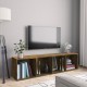 Bibliotecă/dulap tv stejar fumuriu 143x30x36cm lemn prelucrat
