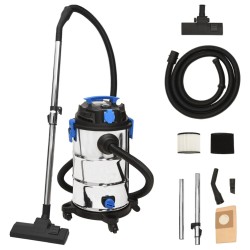 Aspirator cu aspirare umedă și uscată, 1200 w, argintiu, 30 l