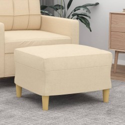 Taburet, crem, 60x50x41 cm, material textil