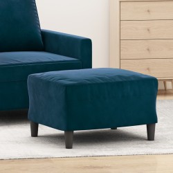 Taburet, albastru, 60x50x41 cm, catifea