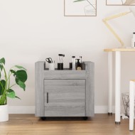 Cărucior de birou, gri sonoma, 60x45x60 cm, lemn prelucrat