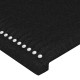 Tăblie de pat cu aripioare negru 83x23x78/88 cm material textil
