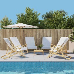 Prosoape de plajă, 6 buc., alb, 60x135 cm, textil 400 gsm