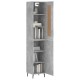 Dulap înalt, gri beton, 34,5x34x180 cm, lemn prelucrat Dulap înalt, gri beton, 34,5x34x180 cm, lemn prelucrat