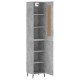 Dulap înalt, gri beton, 34,5x34x180 cm, lemn prelucrat Dulap înalt, gri beton, 34,5x34x180 cm, lemn prelucrat