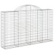 Coș gabion arcuit 200x30x120/140 cm fier galvanizat