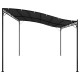 Copertină, antracit, 4x3 m, 180 g/m², material textil și oțel Copertină, antracit, 4x3 m, 180 g/m², material textil și oțel