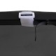Copertină, antracit, 4x3 m, 180 g/m², material textil și oțel Copertină, antracit, 4x3 m, 180 g/m², material textil și oțel
