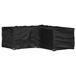 Husă mobilier de grădină în formă de l 16 ocheți, 215x215x70 cm