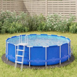 Acoperire geotextil piscină, gri deschis, ø306 cm, poliester