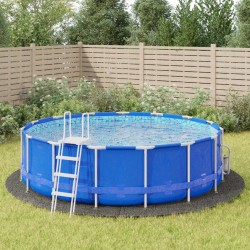 Acoperire geotextil piscină, gri deschis, ø500 cm, poliester