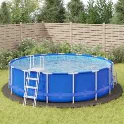 Acoperire geotextil piscină, gri deschis, ø550 cm, poliester