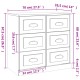 Servantă, stejar maro, 70x35,5x67,5 cm, lemn prelucrat Servantă, stejar maro, 70x35,5x67,5 cm, lemn prelucrat