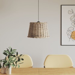 Abajur lustră, maro, ø40x26 cm, răchită