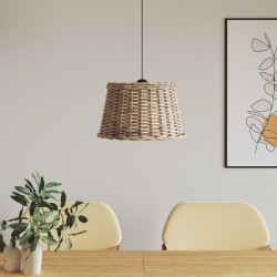 Abajur lustră, maro, ø45x28 cm, răchită