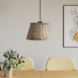 Abajur lustră, maro, ø50x30 cm, răchită