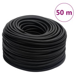 Furtun de aer hibrid, negru, 0,6", 50 m, cauciuc și pvc