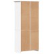 Bibliotecă "bodo", alb, 82x40x173 cm, lemn masiv de pin