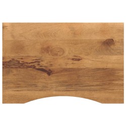Blat birou cu decupaj curbat 100x60x2,5 cm lemn masiv mango