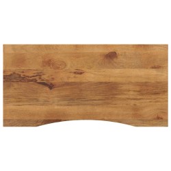 Blat birou cu decupaj curbat 110x60x2,5cm lemn masiv mango brut
