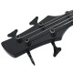 Chitara bass electrică începători, cu husă, negru, 4/4 46"