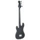 Chitara bass electrică începători, cu husă, negru, 4/4 46"
