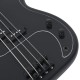 Chitara bass electrică începători, cu husă, negru, 4/4 46"
