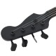 Chitara bass electrică începători, cu husă, negru, 4/4 46"