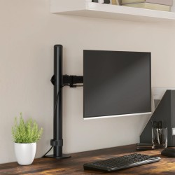 Suport de perete pentru monitor vesa 75/100 mm, negru, oțel