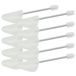 Calapoade de pantofi, 5 perechi, alb, eu 38-44, plastic