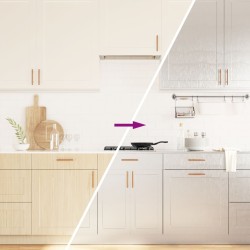 Autocolant pentru mobilier, argintiu, 90x500 cm, pet