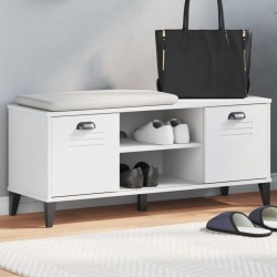 Bancă de pantofi „viken”, alb, 106x35x45 cm, lemn prelucrat