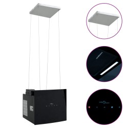 Hotă insulă cu senzor tactil lcd, sticlă securizată