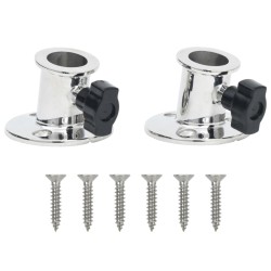 Baza rotundă tub barcă bimini, 26 mm, 2 buc., oțel inoxidabil