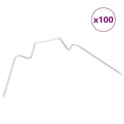 Cleme pentru seră 100 buc. oțel galvanizat tip w