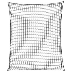 Plasă de remorcă cu funie elastică, negru, 3x2,5 m, pp