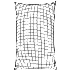 Plasă de remorcă cu funie elastică, negru, 4x2,5 m, pp