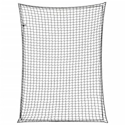 Plasă de remorcă cu funie elastică, negru, 4x3 m, pp