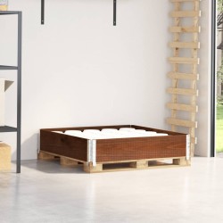 Ramă pentru paleți, maro, 100x100 cm, lemn masiv pin