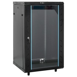 Dulap de server, 18u, 19" ip20, negru, 60x60x100 cm