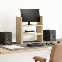 Organizator birou, stejar sonoma, 40x17x41 cm, lemn prelucrat