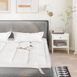 Protecție de saltea, alb, 100x220 cm