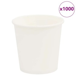 Cești de cafea din hârtie 1000 buc 4oz 100ml alb