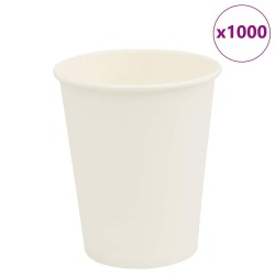 Cești de cafea din hârtie 1000 buc 8oz 200ml alb