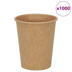 Cești de cafea din hârtie 1000 buc 8oz 200ml maro