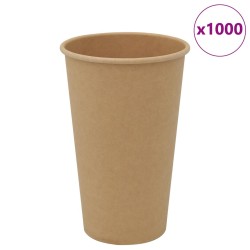 Cești de cafea din hârtie 1000 buc 16 oz 400 ml roșu și negru