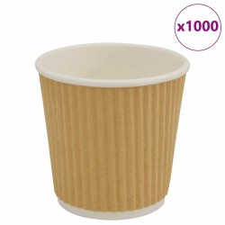 Cești de cafea din hârtie 1000 buc 4oz 100ml maro