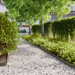 Borduri de gazon 10 buc verde olive oțel laminat la rece